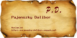 Pajenszky Dalibor névjegykártya